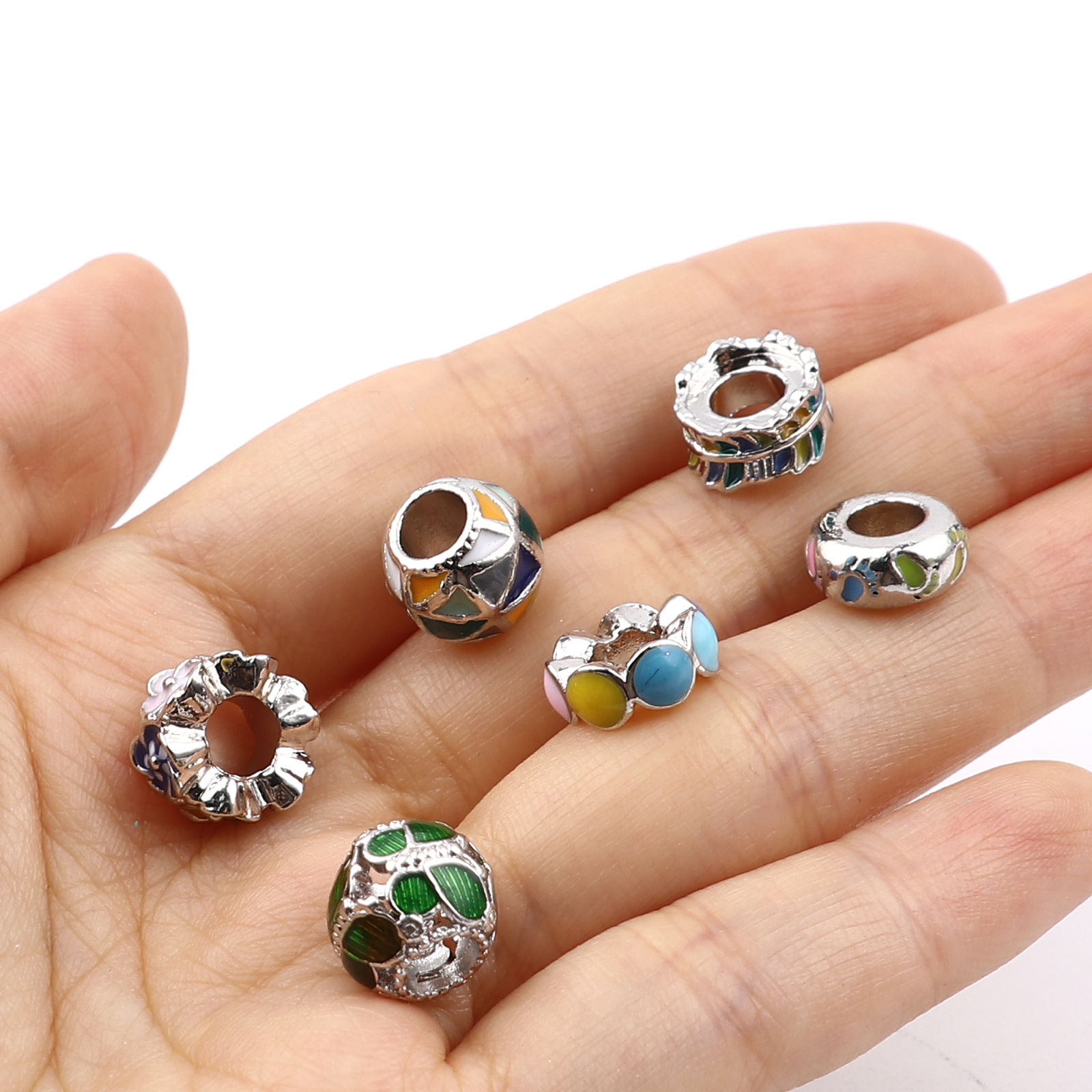 Picture of Zinc Based Alloy Large Hole Charm Beads