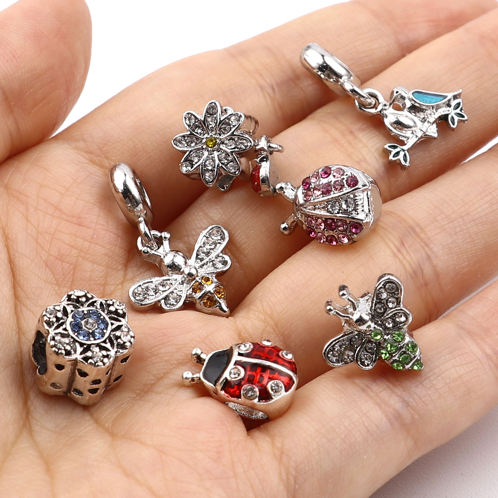 Picture of Zinc Based Alloy Large Hole Charm Beads
