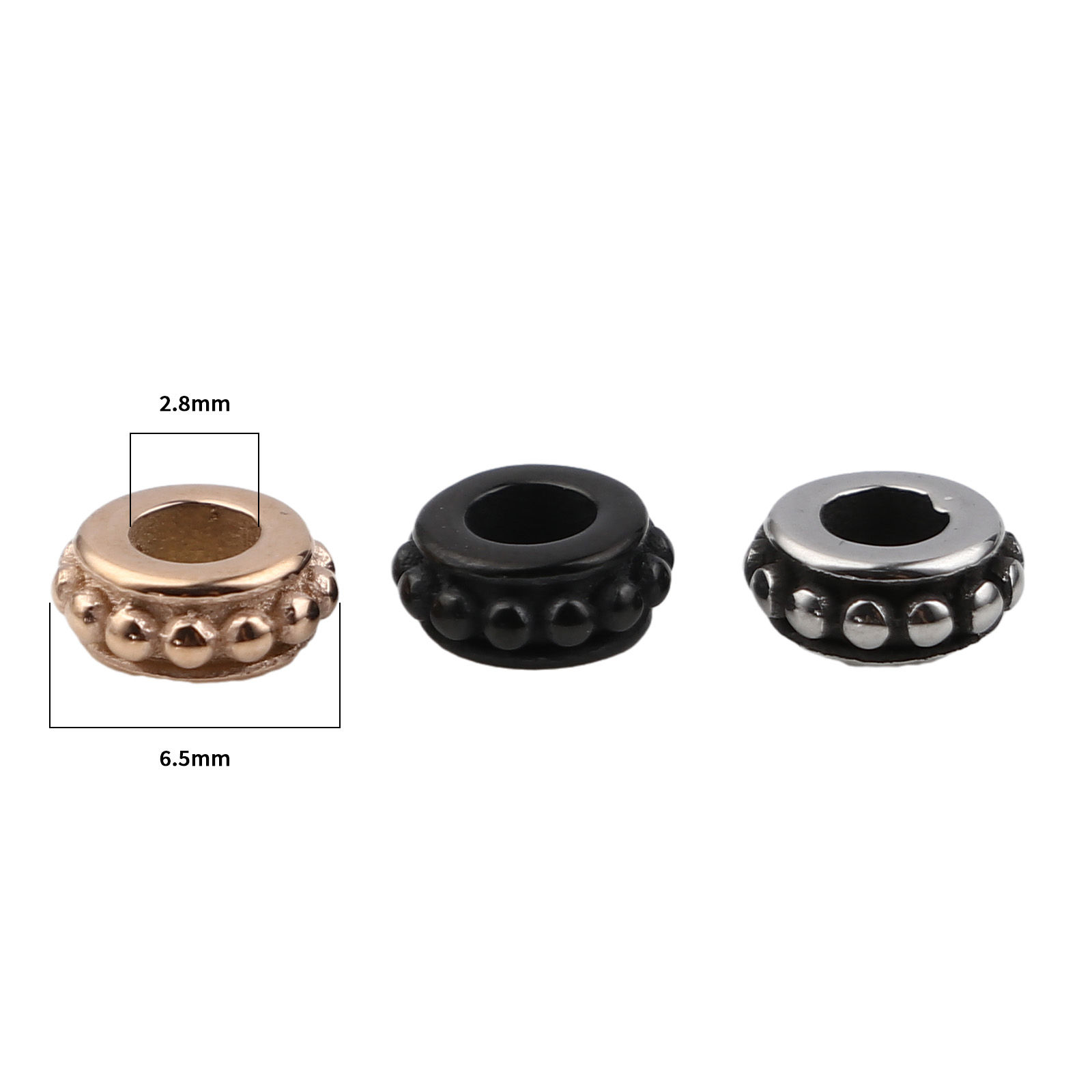 Picture of Stainless Steel Beads Round Dot