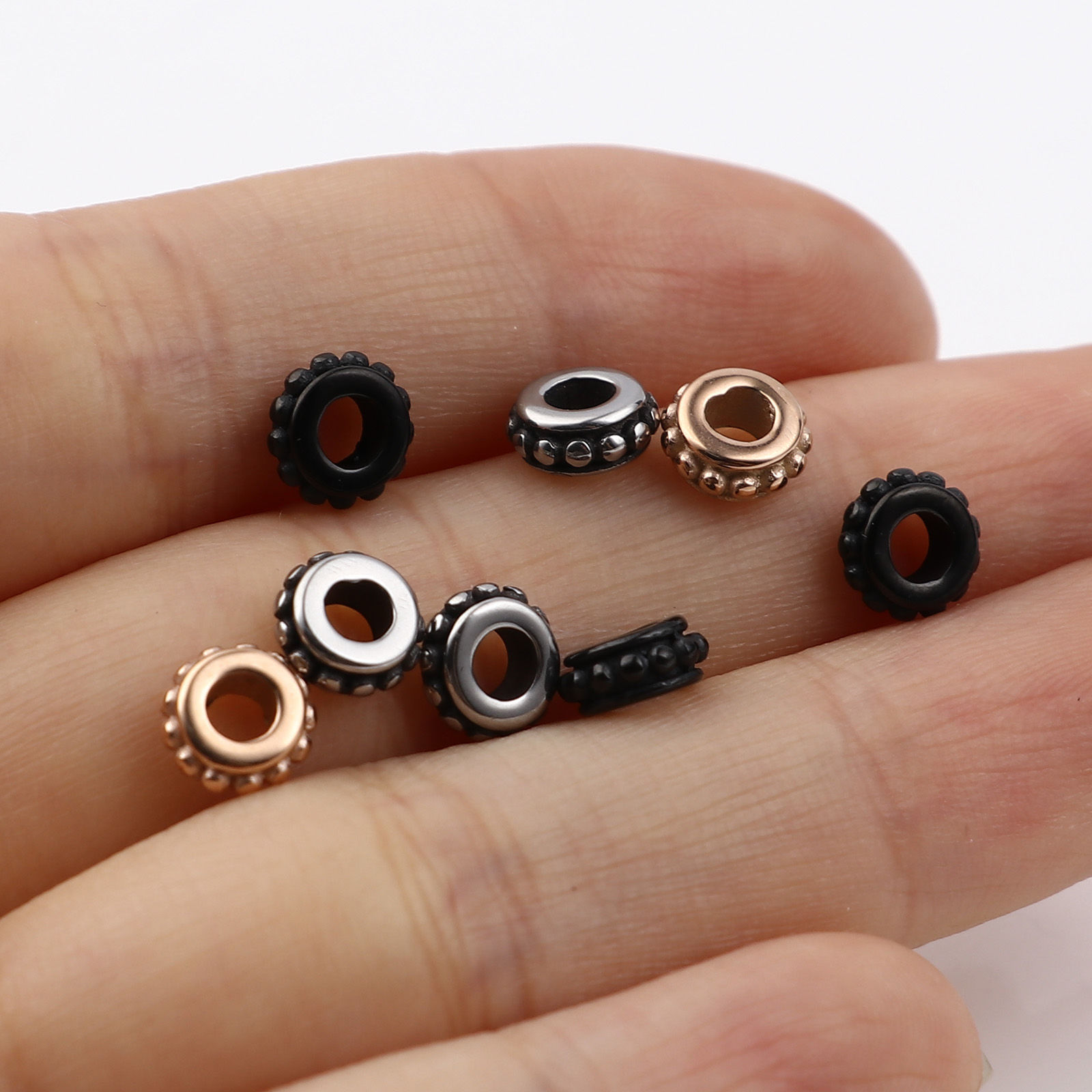 Picture of Stainless Steel Beads Round Dot