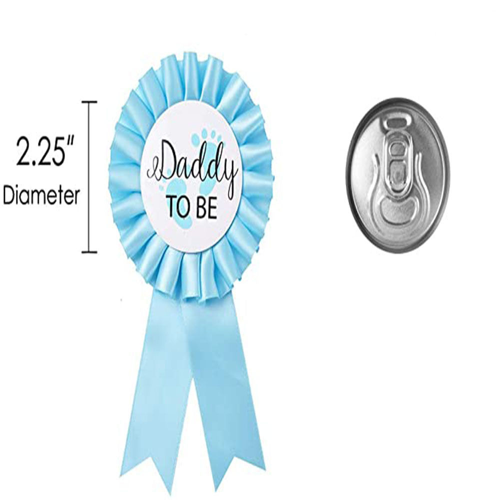 Picture of Flower Belt Daddy To Be Brooch Badge Baby Shower Party Supplies