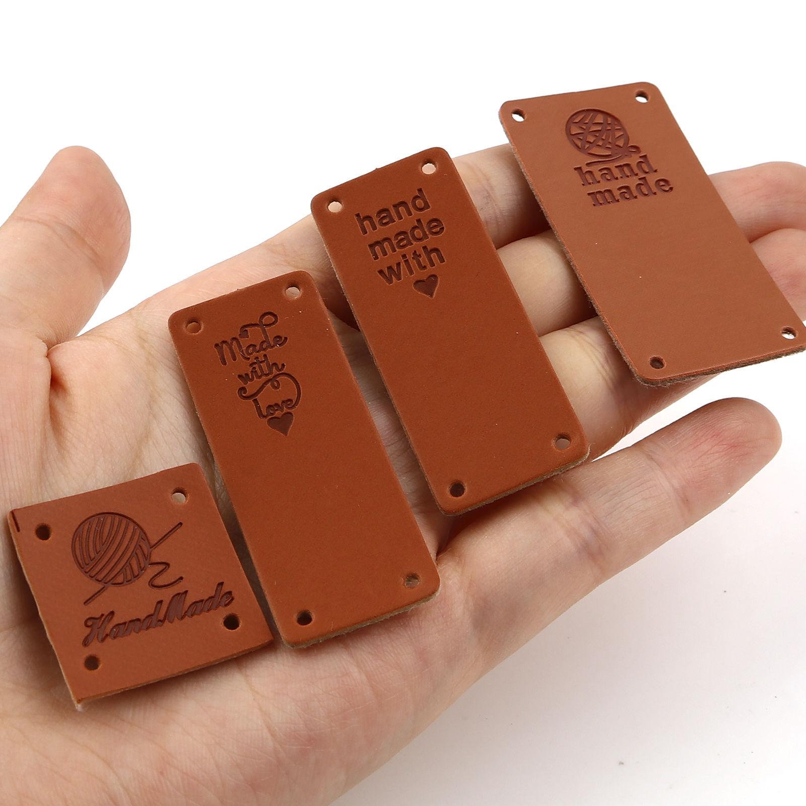 Picture of PU Leather Label Tags Rectangle