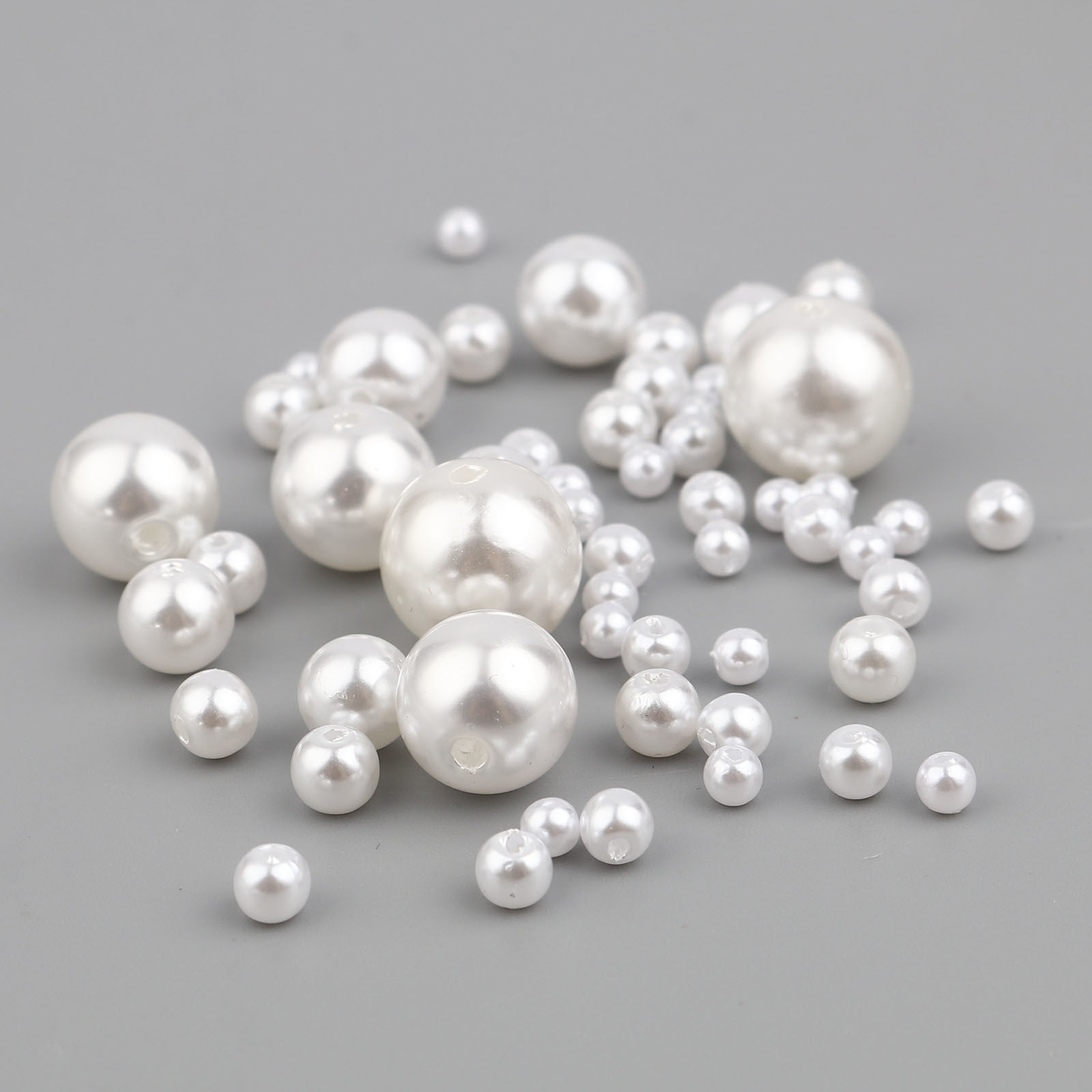 Picture of Acrylic Beads Round White Imitation Pearl