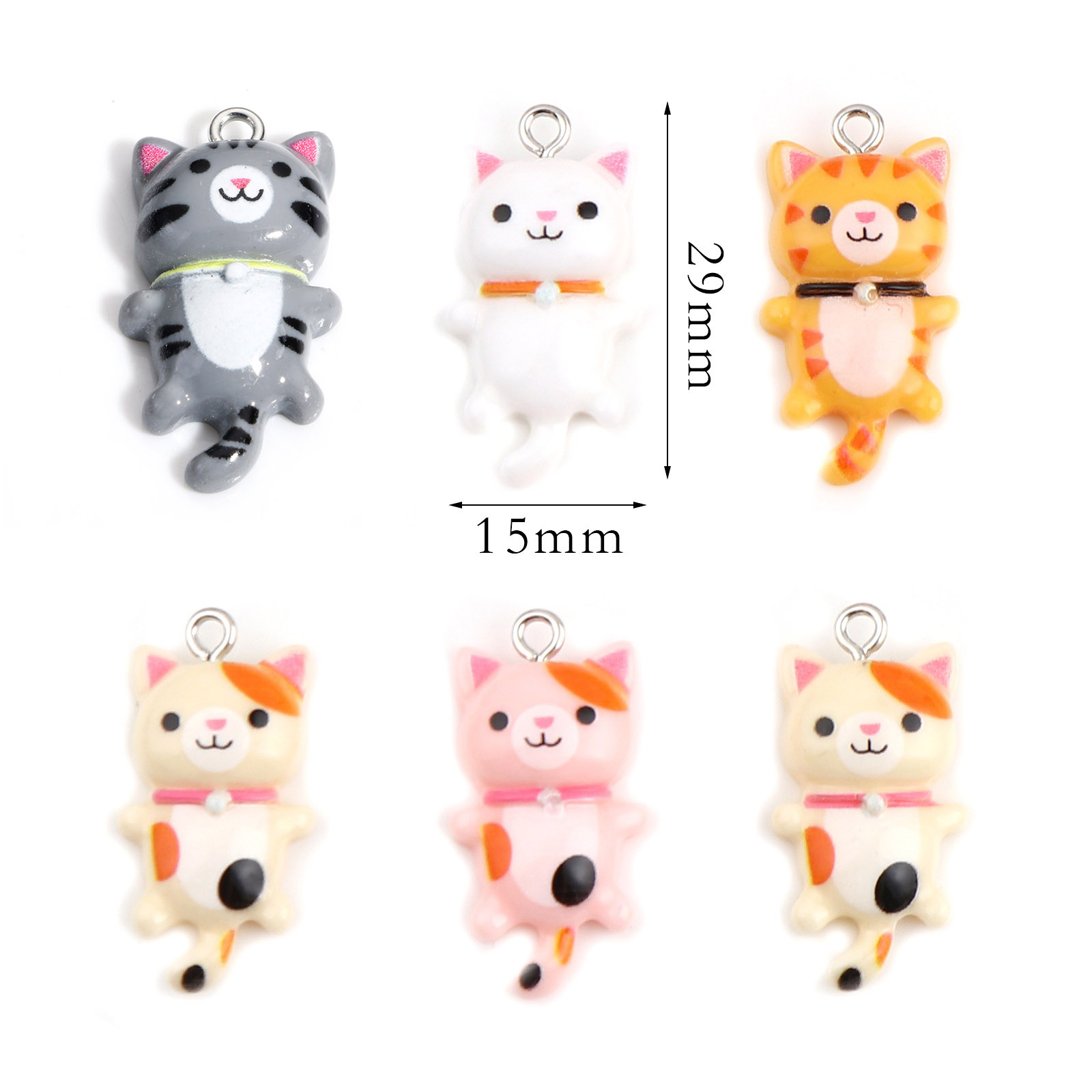 Immagine di Resina Charms Gatto 10 Pz
