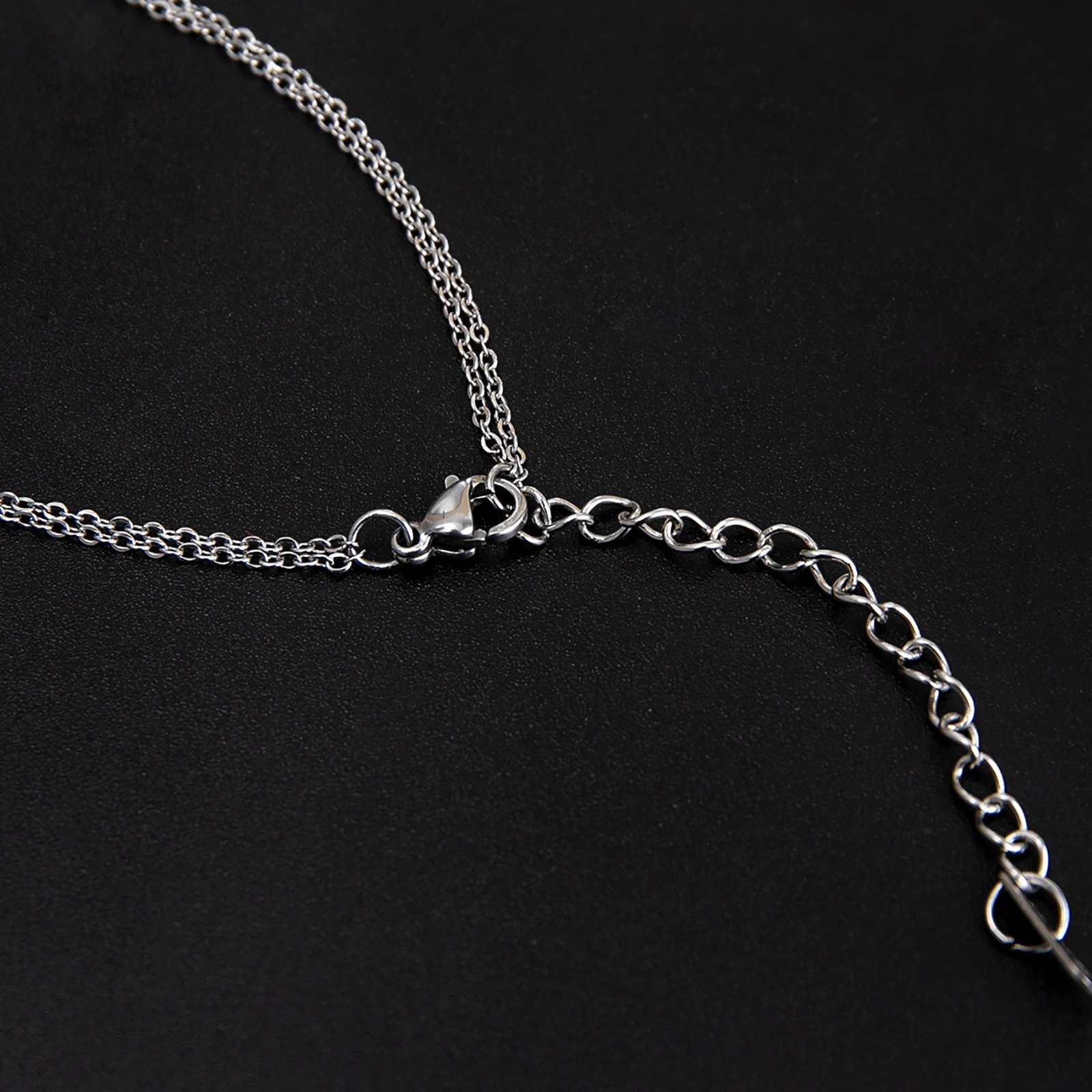 Picture of Stainless Steel Multilayer Layered Anklet Silver Tone Heart Initial Alphabet/ Capital Letter