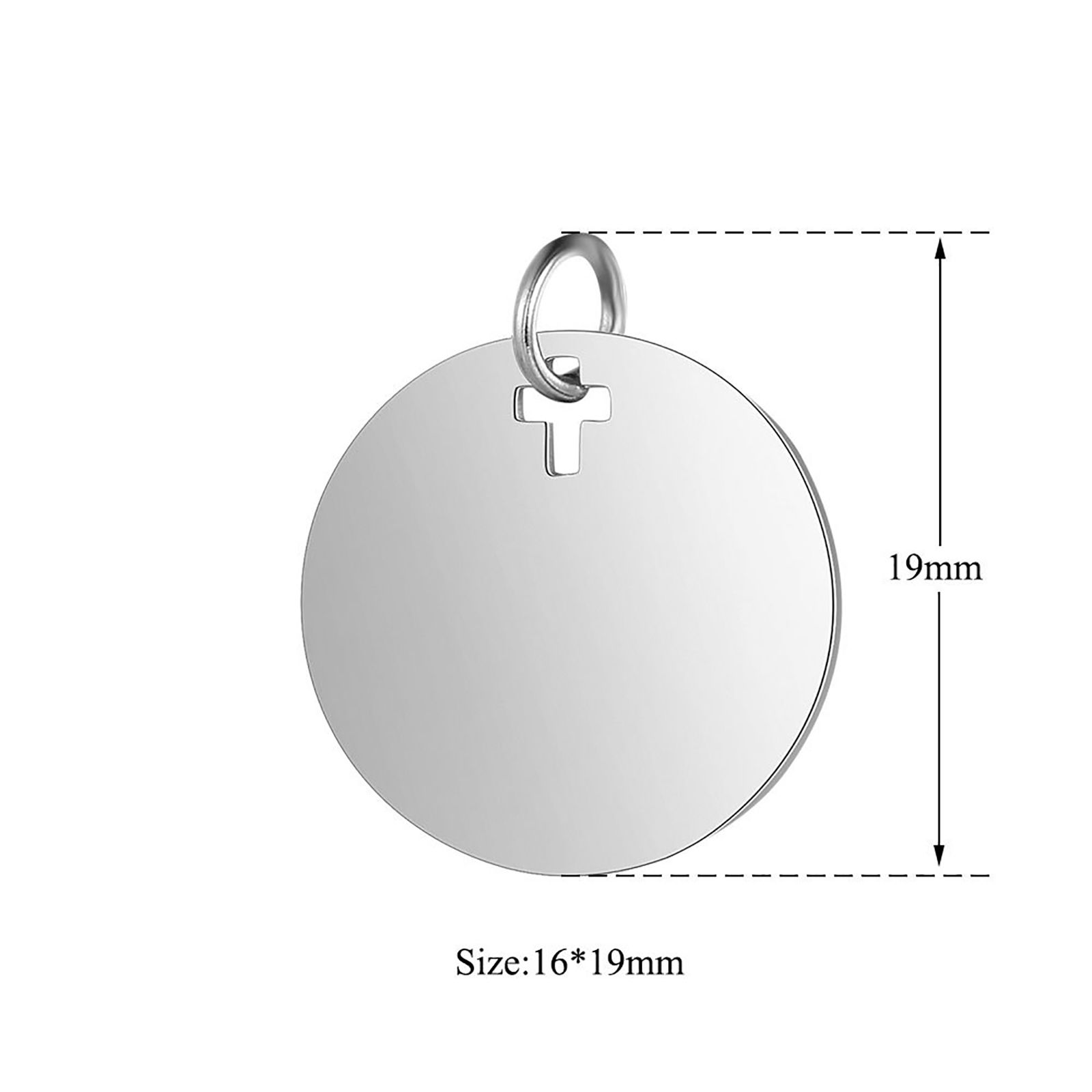 Picture of Stainless Steel Charms Round Disc