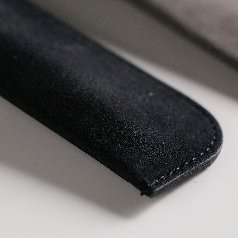 Picture of PU Leather Portable Pen Cover Sleeve Holder For Pocket Office Student Stationery Supplies