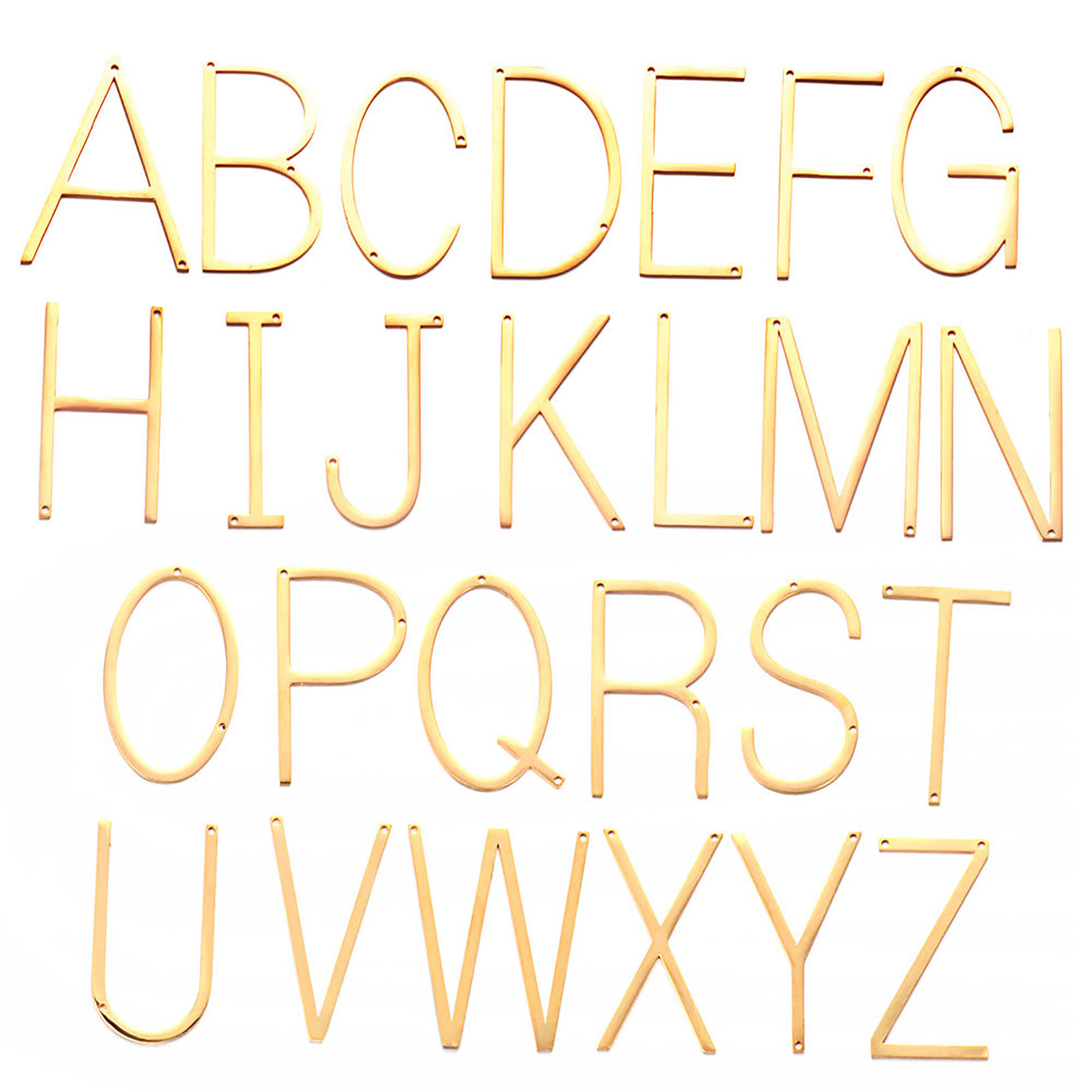 Picture of Stainless Steel Pendants Capital Alphabet/ Letter
