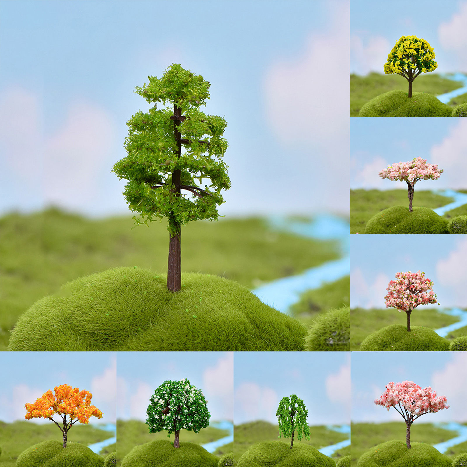 Изображение Tree Plastic Micro Landscape Miniature Decoration