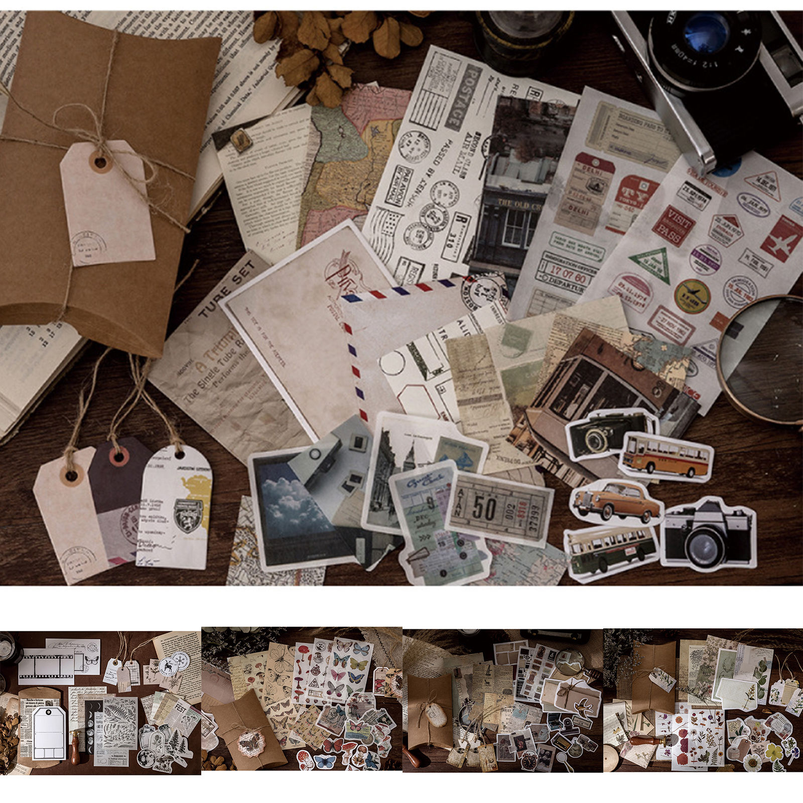Picture of Retro DIY Scrapbook Stickers Material Paper Package