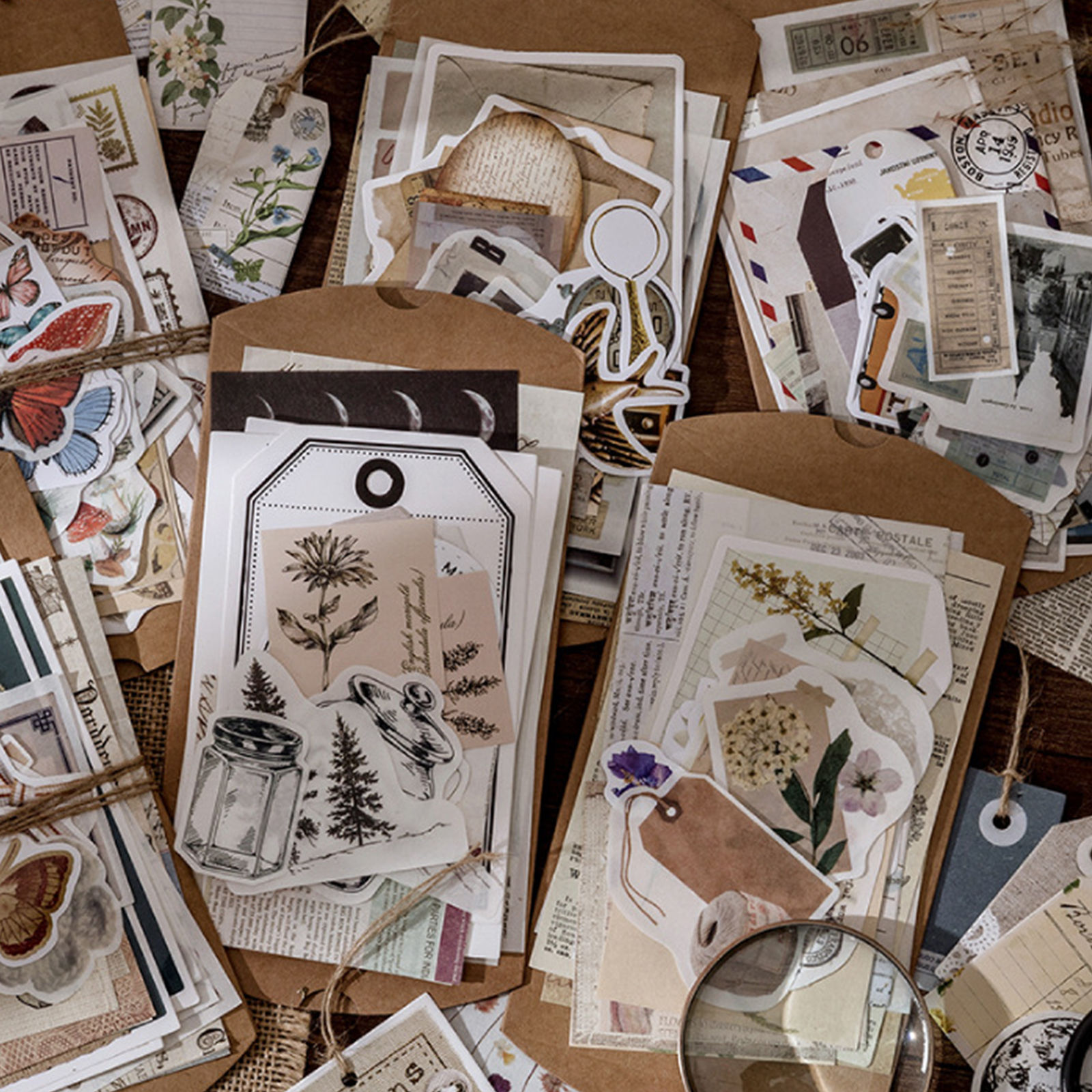 Picture of Retro DIY Scrapbook Stickers Material Paper Package