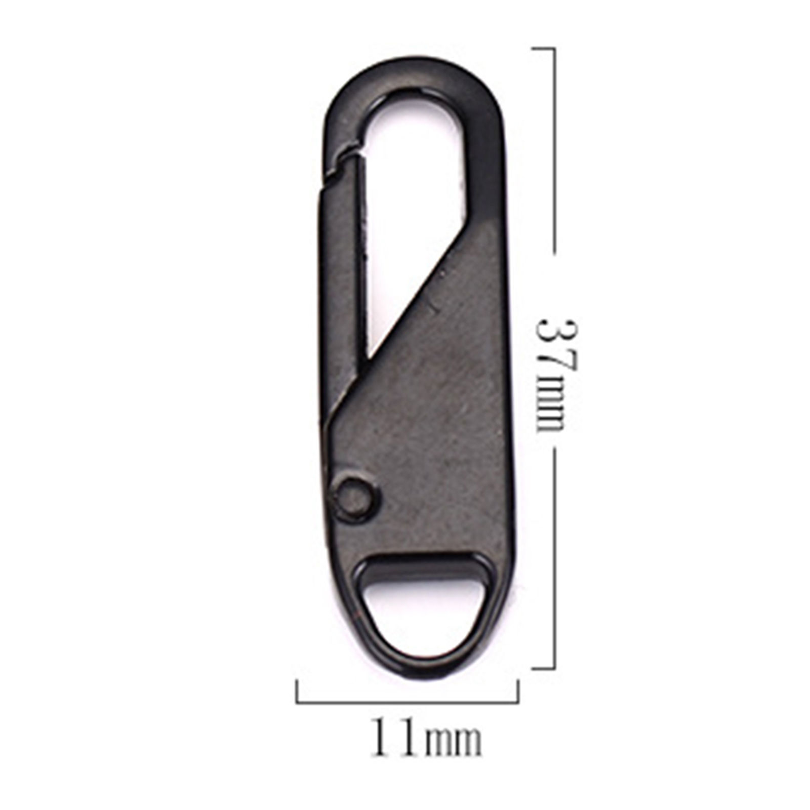 Picture of Zinc Based Alloy Zipper Pulls Garment Accessories Oval Detachable