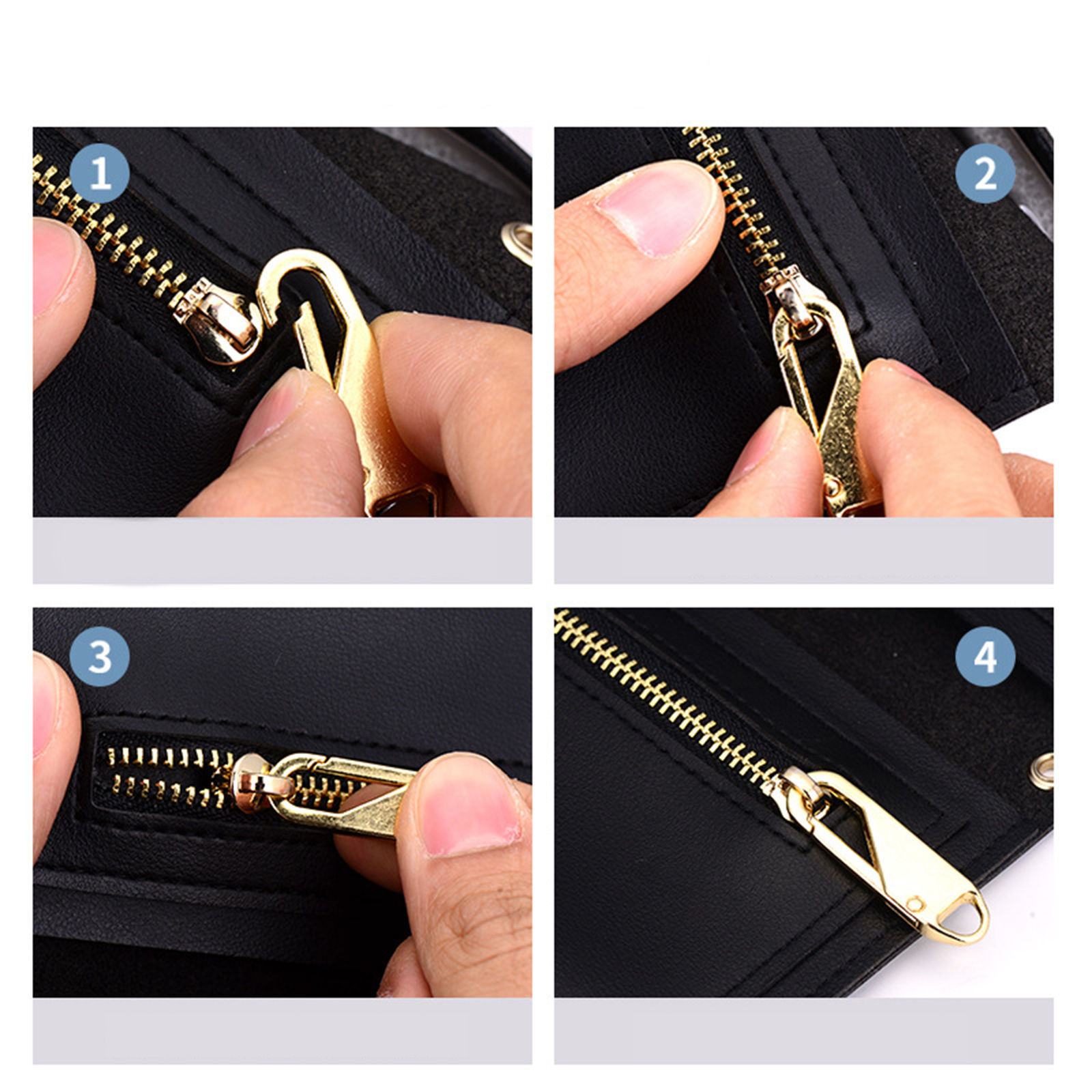 Picture of Zinc Based Alloy Zipper Pulls Garment Accessories Oval Detachable