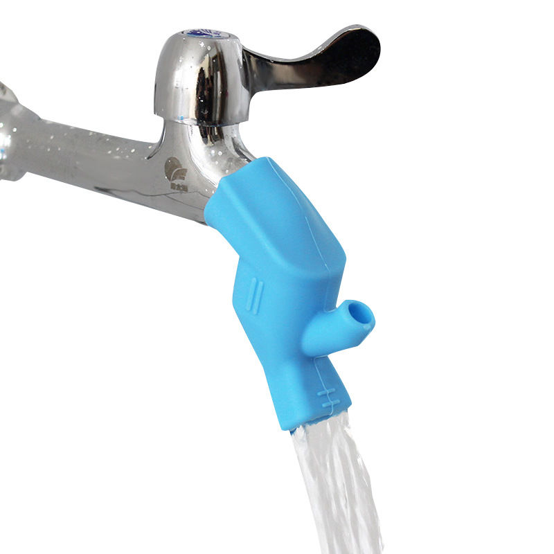 Picture of Travel Portable Simple Mouthwash Cup Silicone Faucet Extender Children's Hand Washing Device Sink Supplies