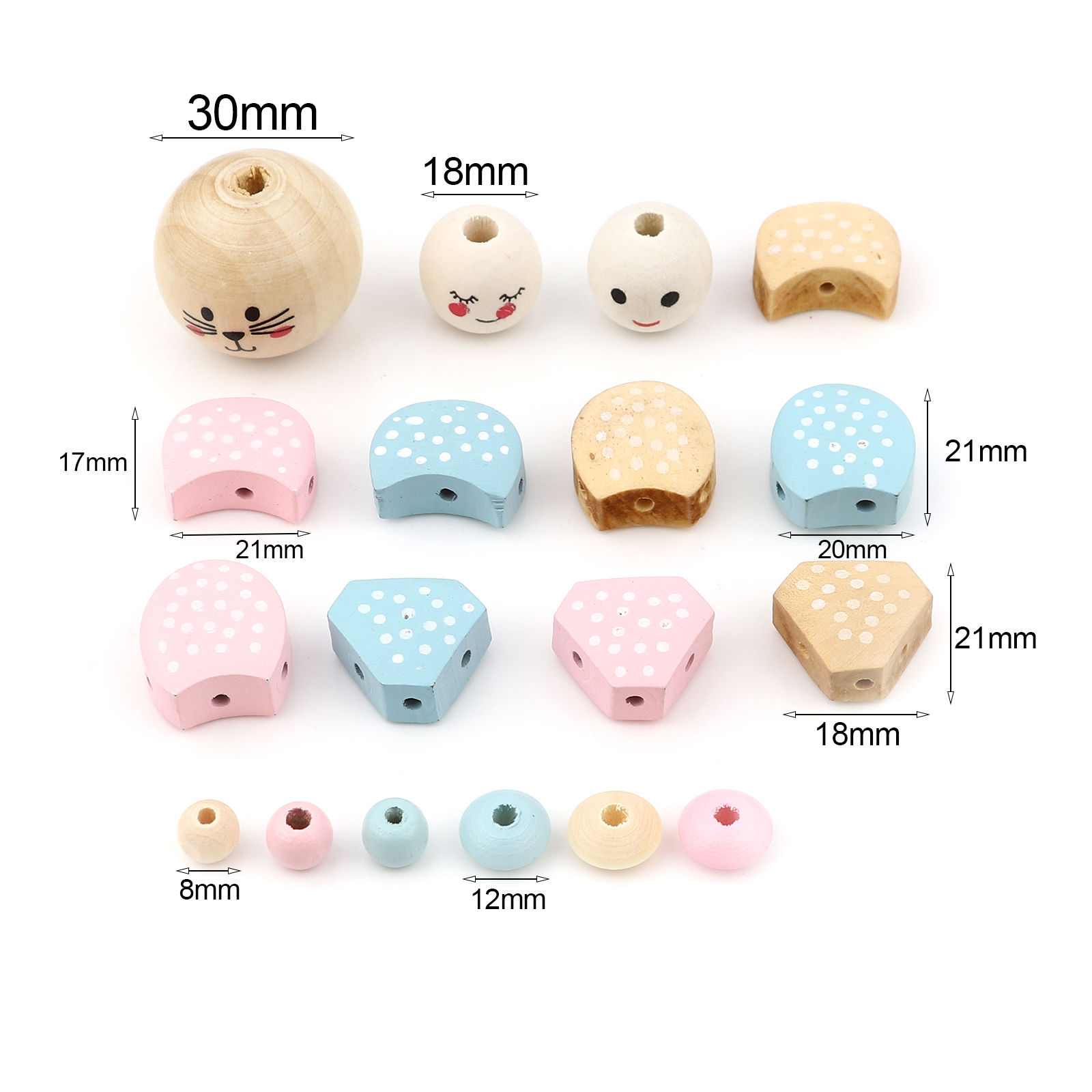 Picture of Natural Wood Spacer Beads