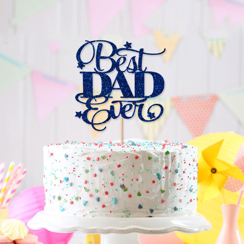 Picture of Father's Day Paper Cake Picks Decoration Birthday Party Accessories