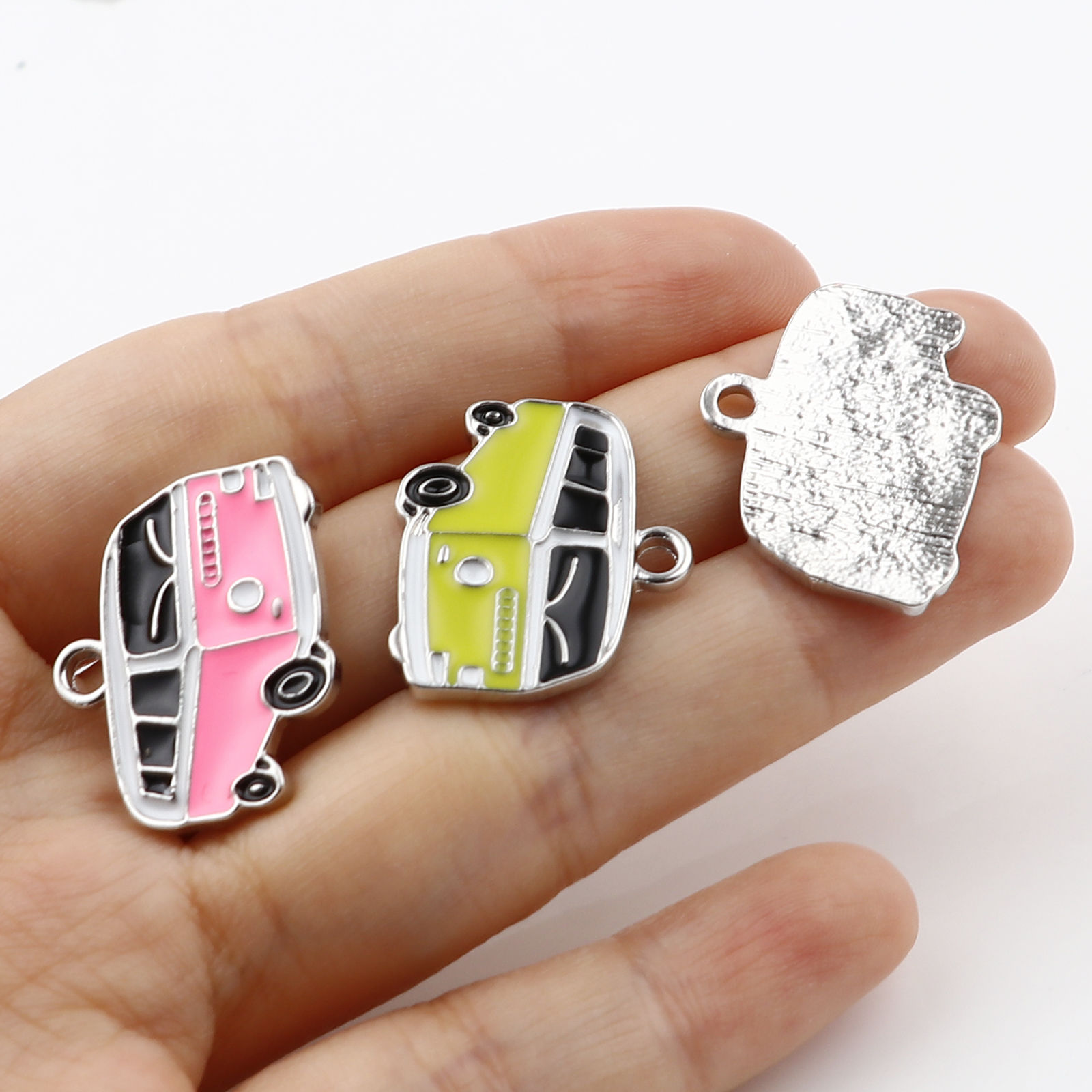 Picture of Zinc Based Alloy Charms Bus Enamel