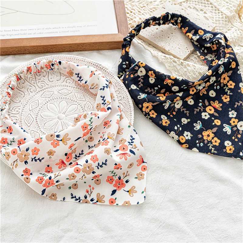 Picture of Women Floral Printed Dust-proof Triangular Elastic Hair Headband Kerchief Turban Bandanas
