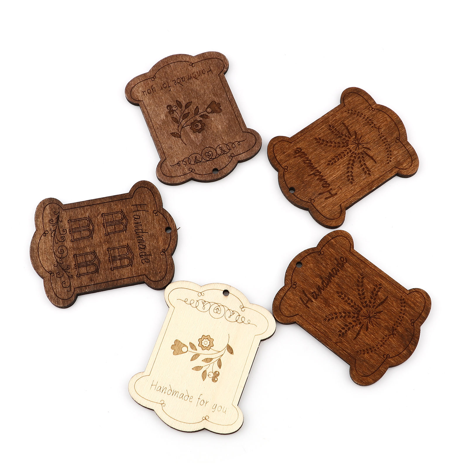 Picture of Natural Wood Pendants Irregular