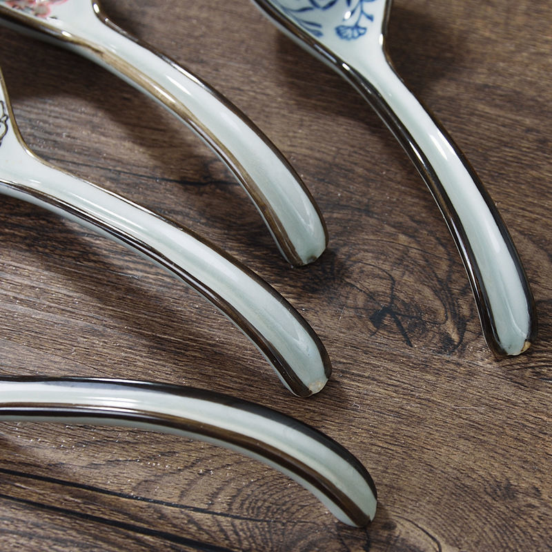 Изображение Flower Japanese Style Ceramic Spoon Tableware