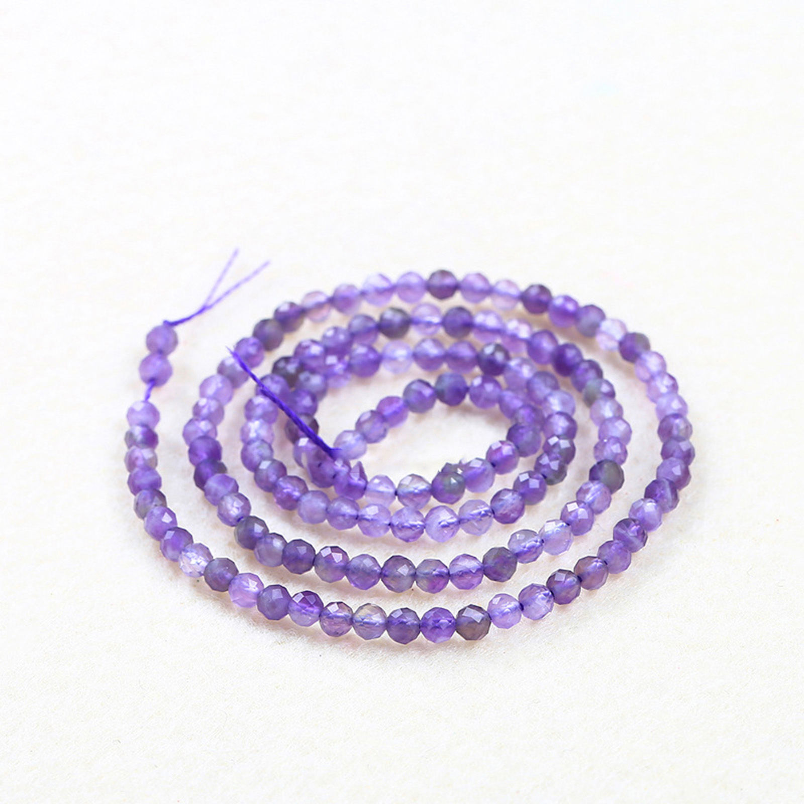 Picture of Gemstone ( Natural ) Beads Round Multicolor Faceted 37cm(14 5/8") - 36cm(14 1/8") long, 1 Strand