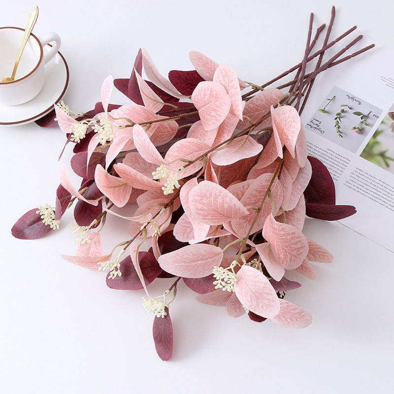 Изображение Faux Silk Simulation Eucalyptus Leaf Home Decoration