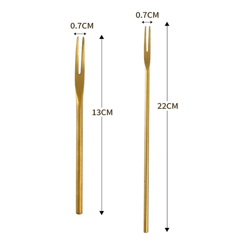 Imagen de 304 Stainless Steel Sanding Long Fruit Fork