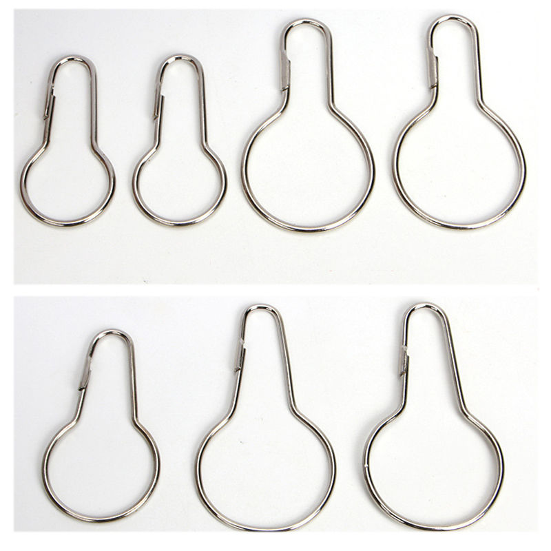 Image de Anneaux de gourde ouverts mousqueton porte-clés pince crochet accessoires pour Rideau en alliage à base de fer