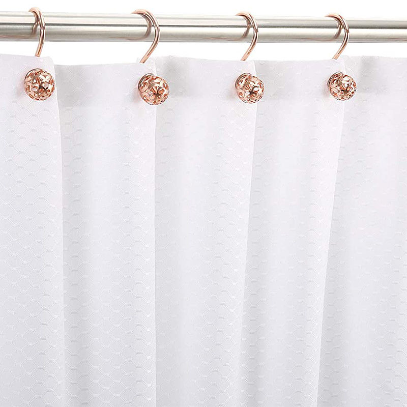 Picture of Iron Based Alloy Rust Resistant Ball Curtain Hook Accessories For Bathroom Shower Rods Curtains