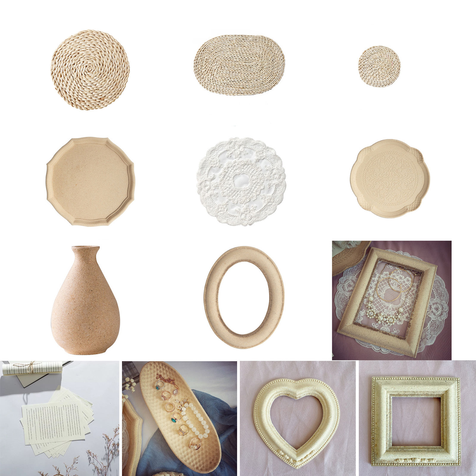 Picture of Natural Wood Jewelry Displays Multicolor , 1 Piece