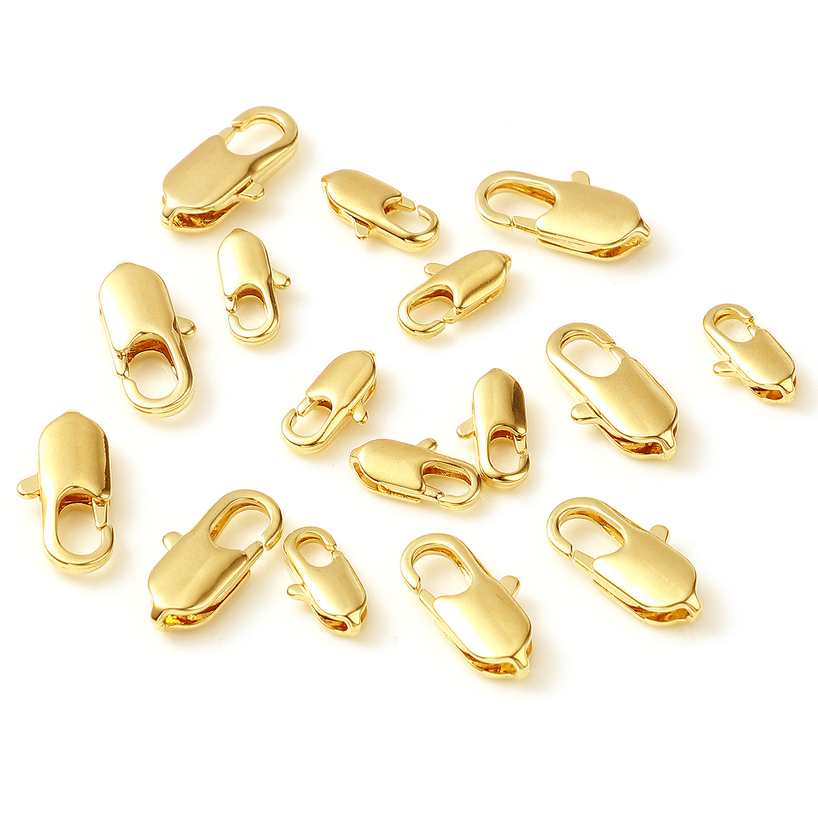 Immagine di Rame Fibbia Aragosta Oro riempito Ovale 5 Pz