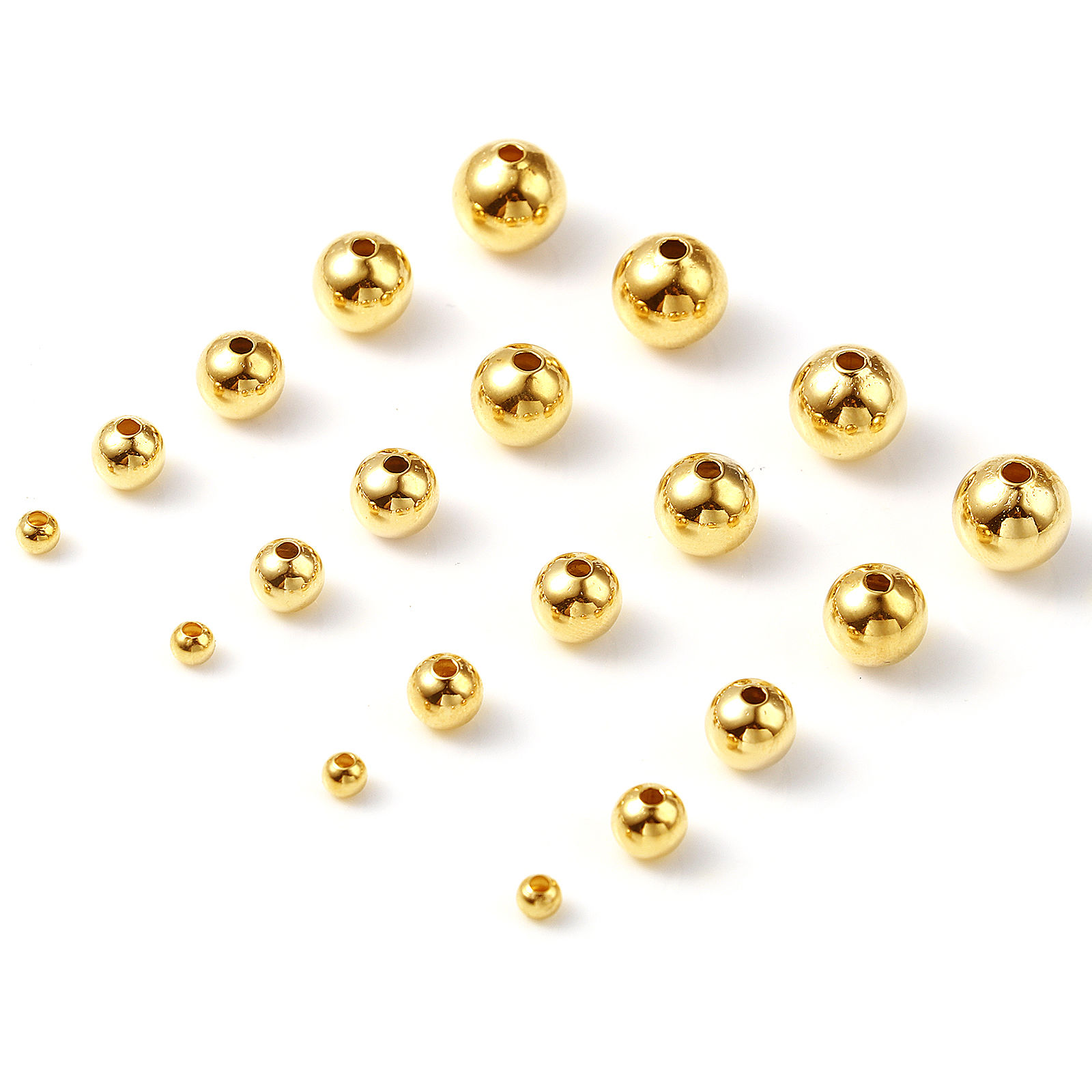 Picture of Copper Beads Gold Filled Round 20 PCs