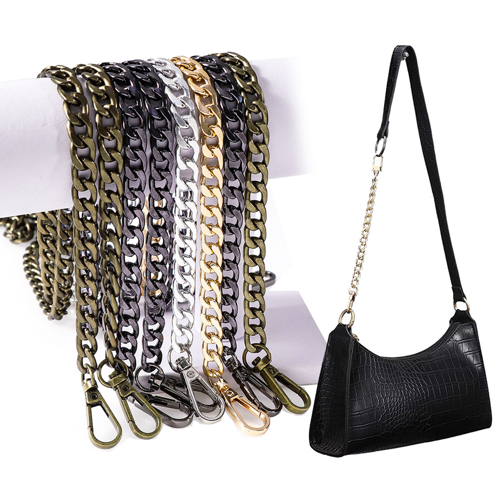 Picture of Aluminum Purse Chain Strap Multicolor 1 Piece