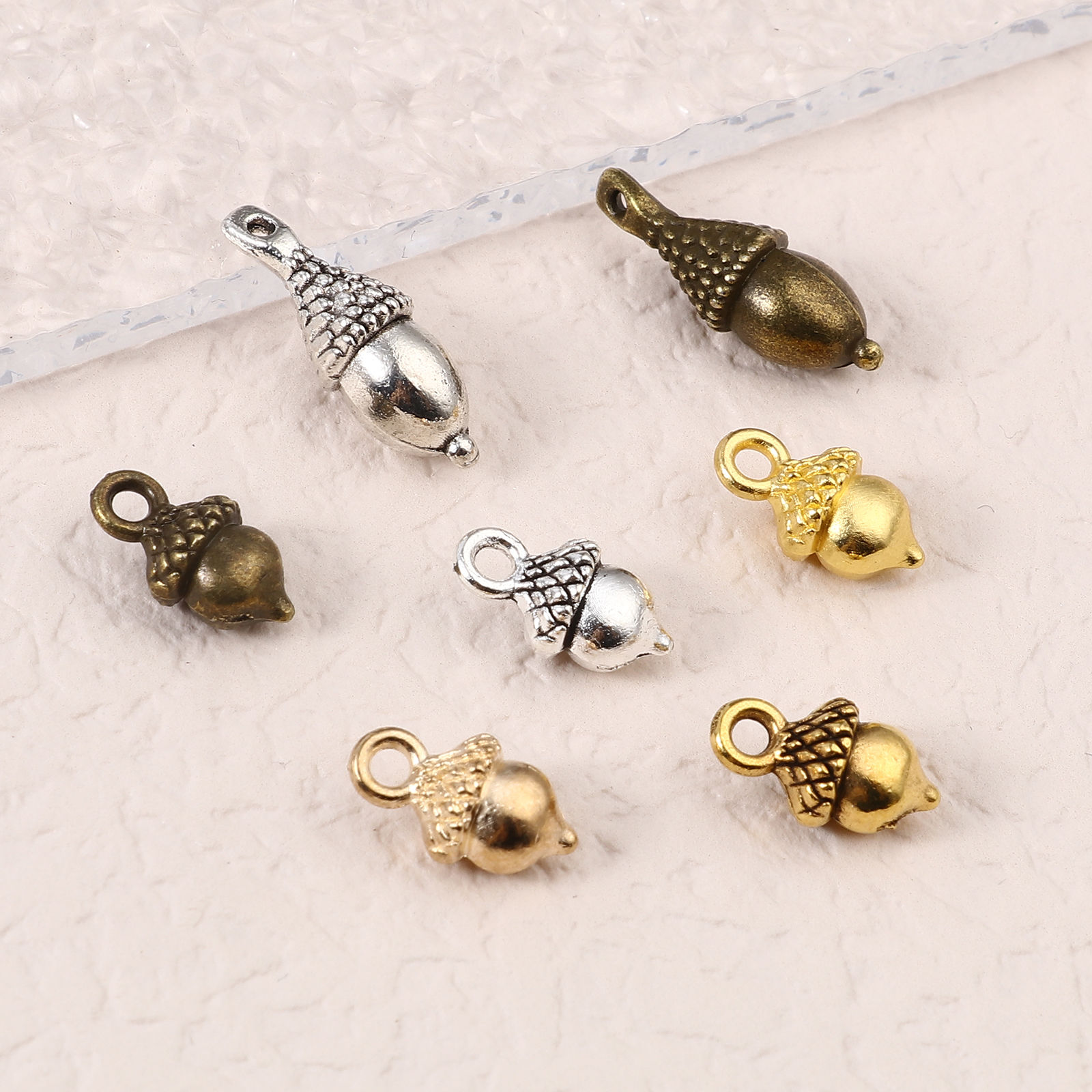 Picture of Zinc Based Alloy Charms Pine Cone Multicolor 20 PCs