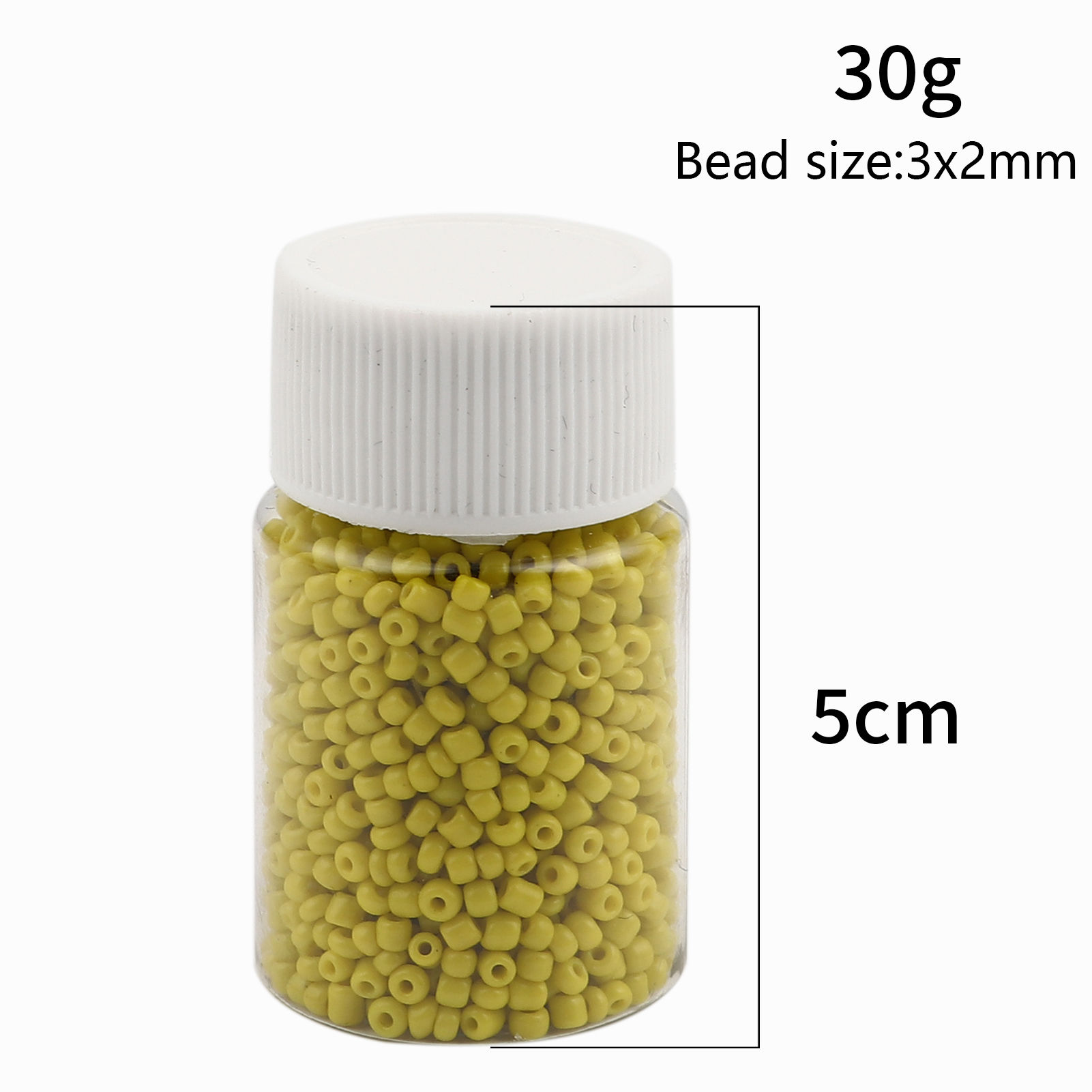 Picture of Glass Seed Seed Beads Cylinder Multicolor Dyed About 3mm Dia., Hole: Approx 1mm, 1 Bottle