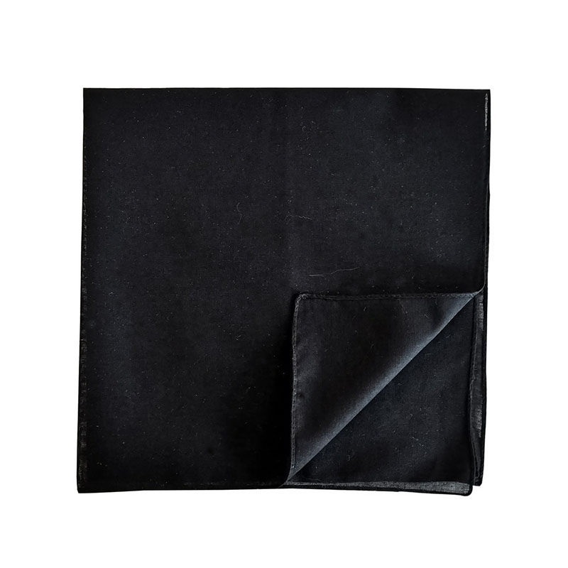 Изображение Cotton Unisex Square Handkerchief Kerchief Bandanas Solid Color
