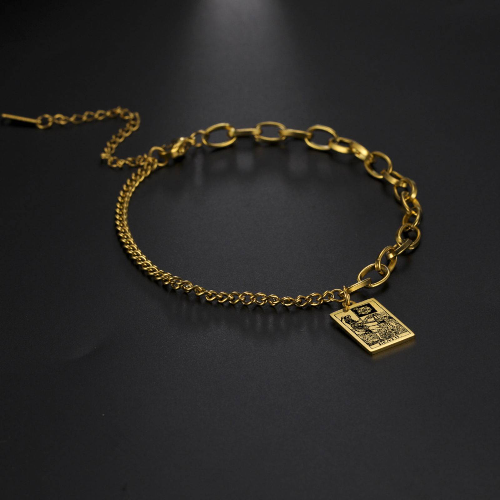 Изображение Нержавеющая Сталь Браслеты Разноцветный 17см Длина, 1 ШТ