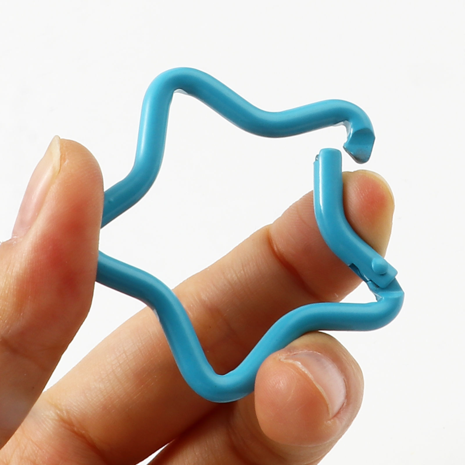 Picture of Zinc Based Alloy Carabiner Keychain Clip Hook At Random Color 5 PCs
