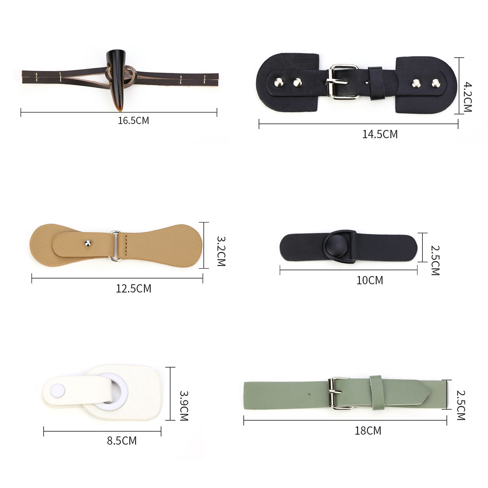 ポリウレタン ボタン 多色 調整可能 1 ペア の画像