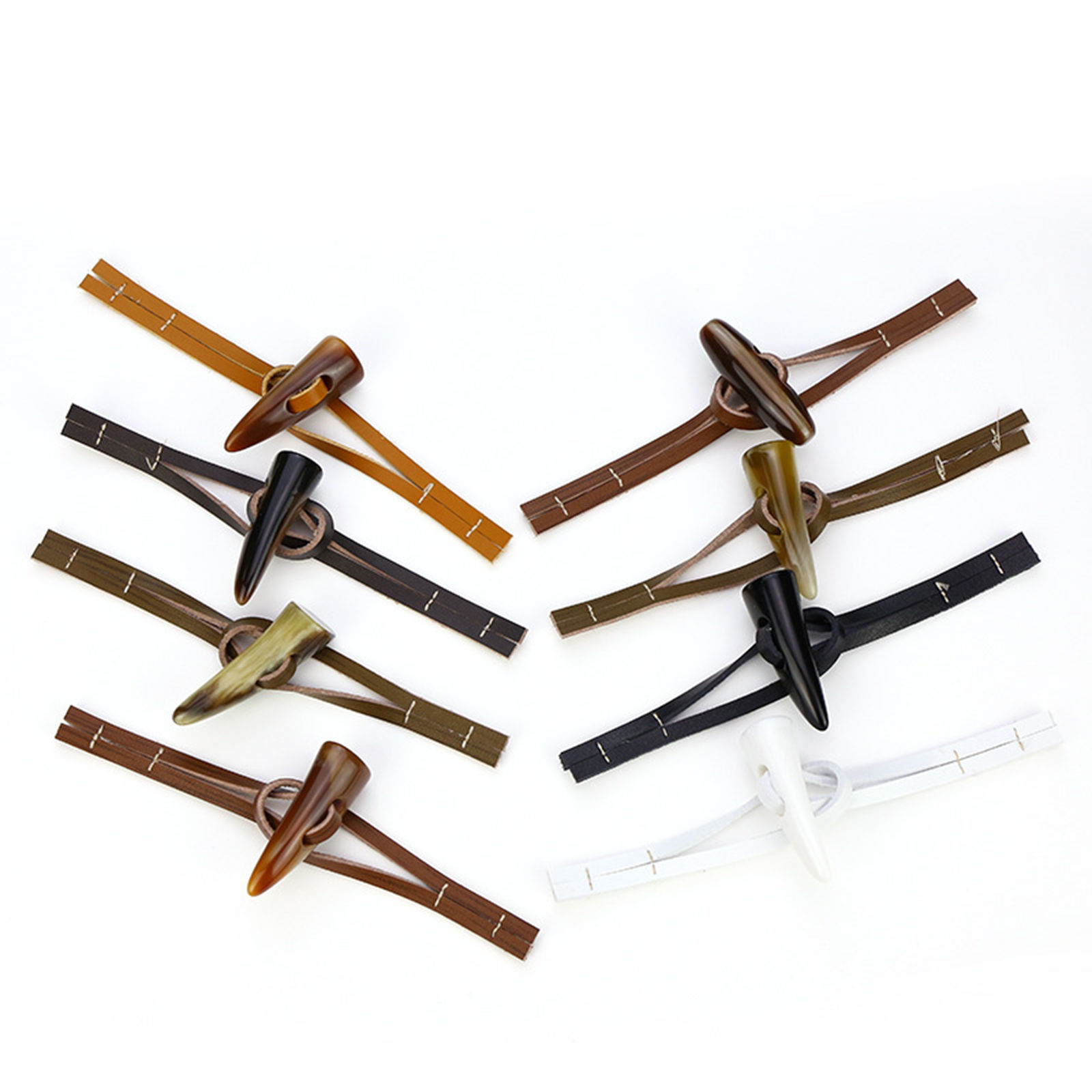 ポリウレタン ボタン 多色 調整可能 1 ペア の画像