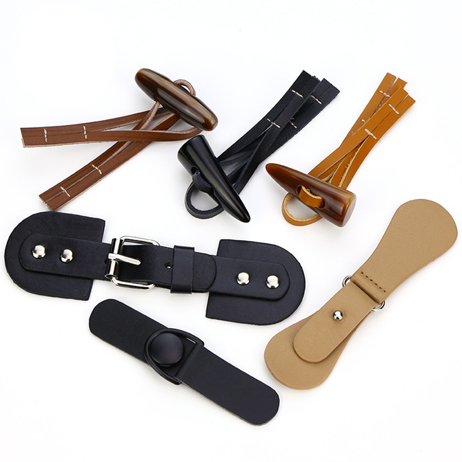 ポリウレタン ボタン 多色 調整可能 1 ペア の画像