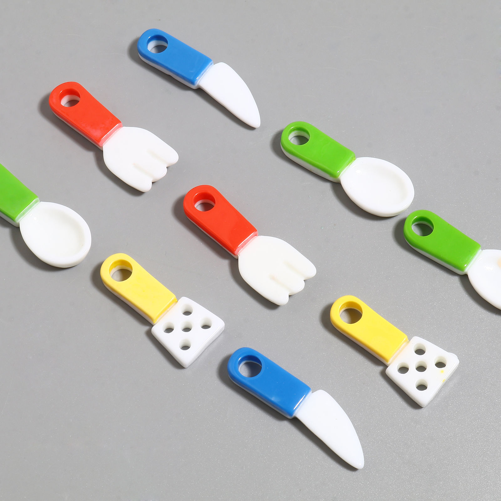 Imagen de Resina Colgantes Vajilla Multicolor 10 Unidades