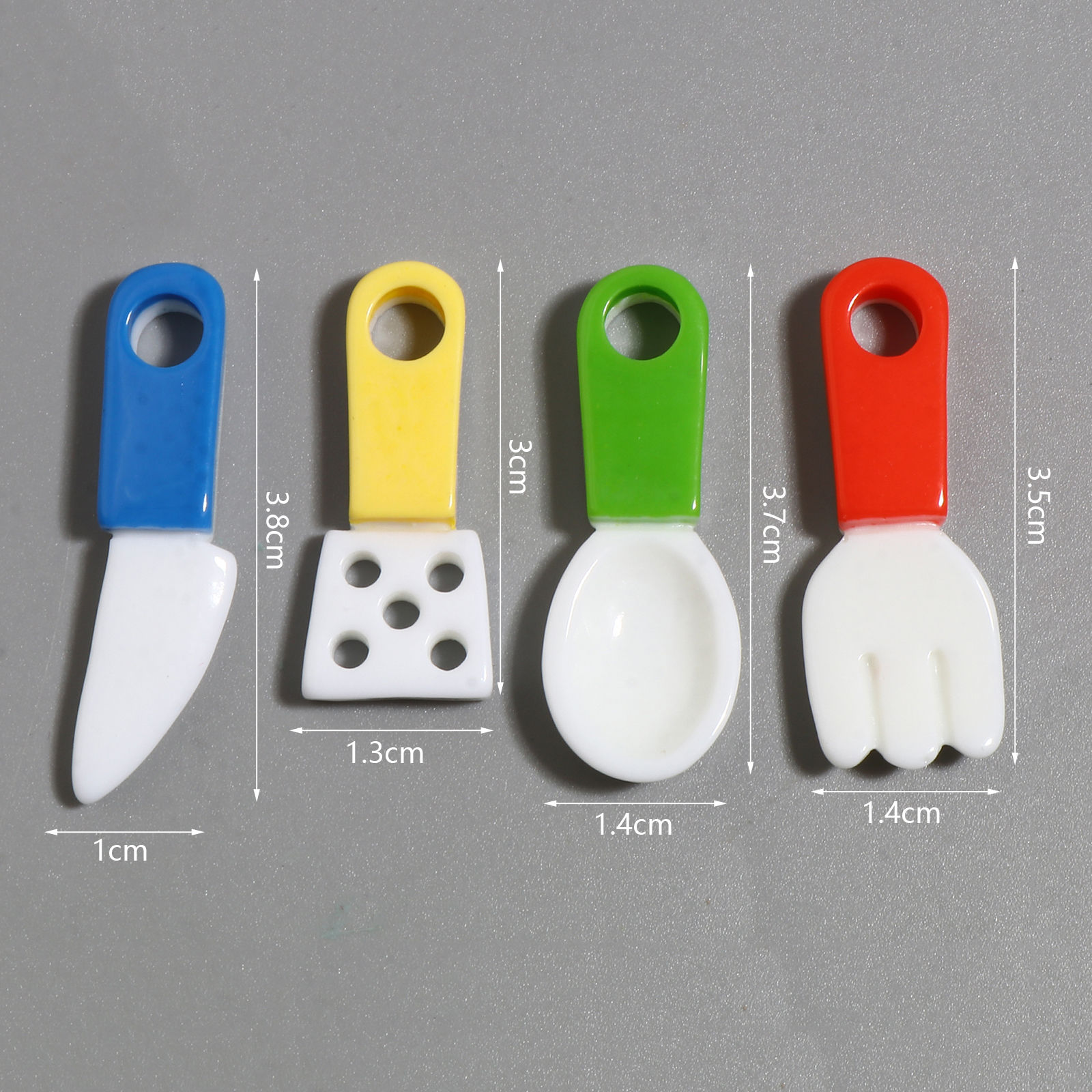 Imagen de Resina Colgantes Vajilla Multicolor 10 Unidades