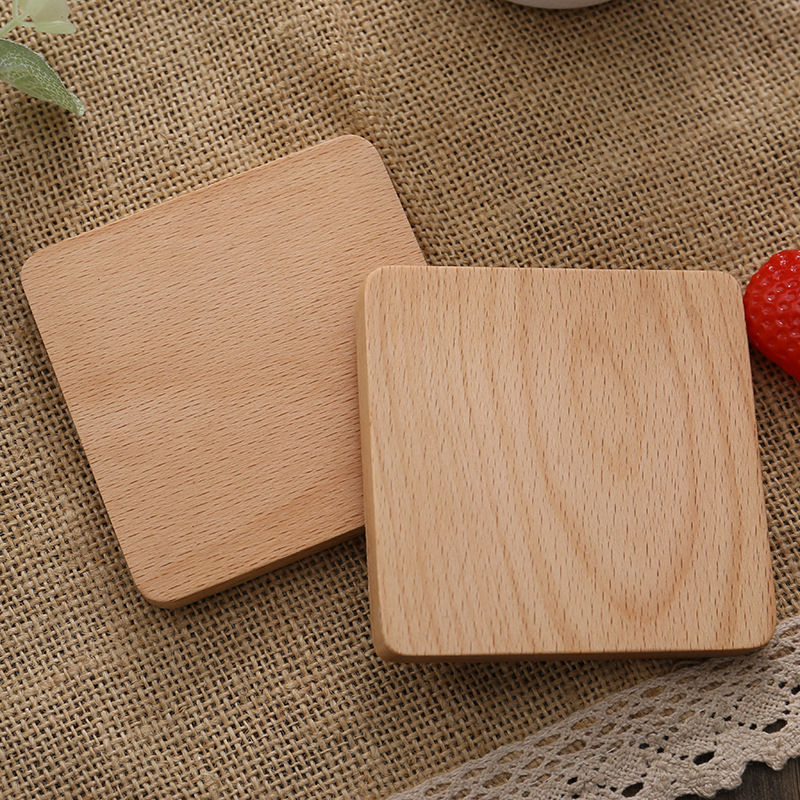 Bild von Natürliches Holz Isolierung Japanische Teezeremonie Tasse Pad