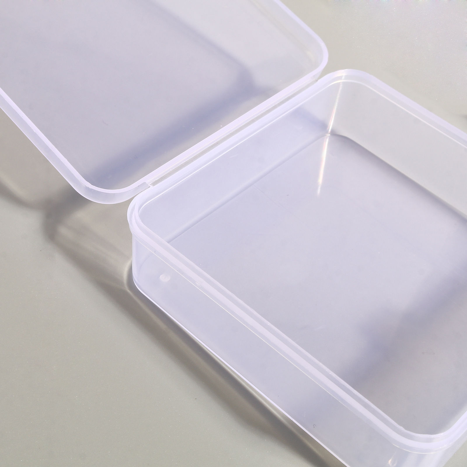 Bild von ABS Plastik Aufbewahrungsbehälter Kasten Korb Quadrat Transparent 5 Stück