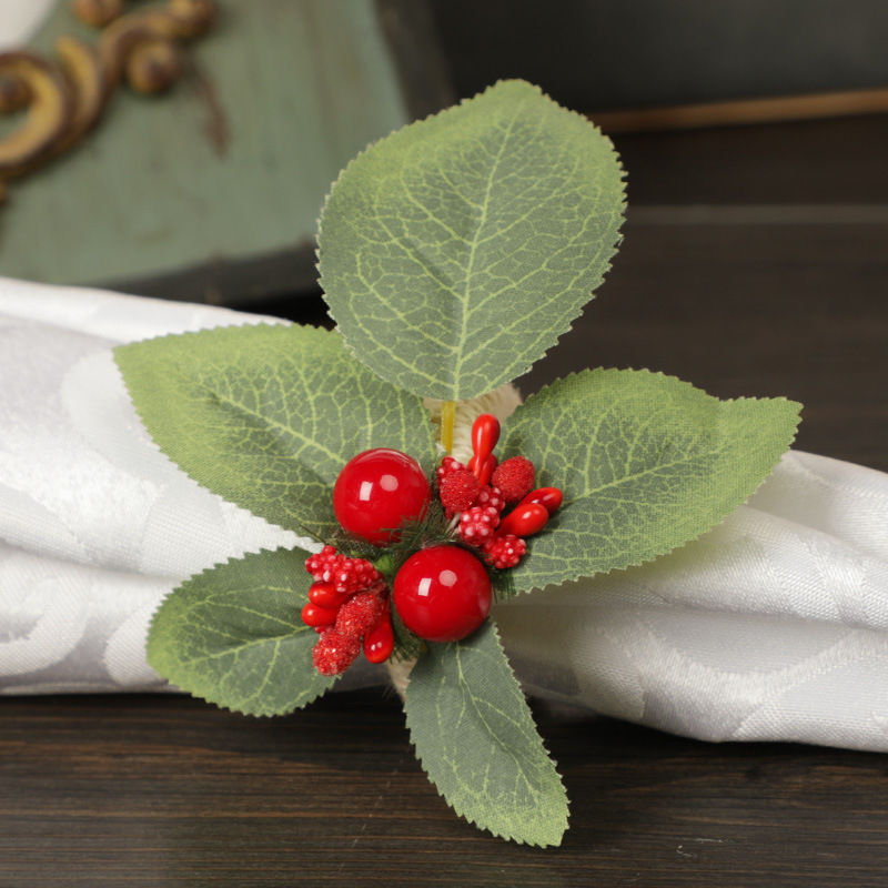Picture of Christmas Plastic Napkin Ring Buckle Holder Table Decoration