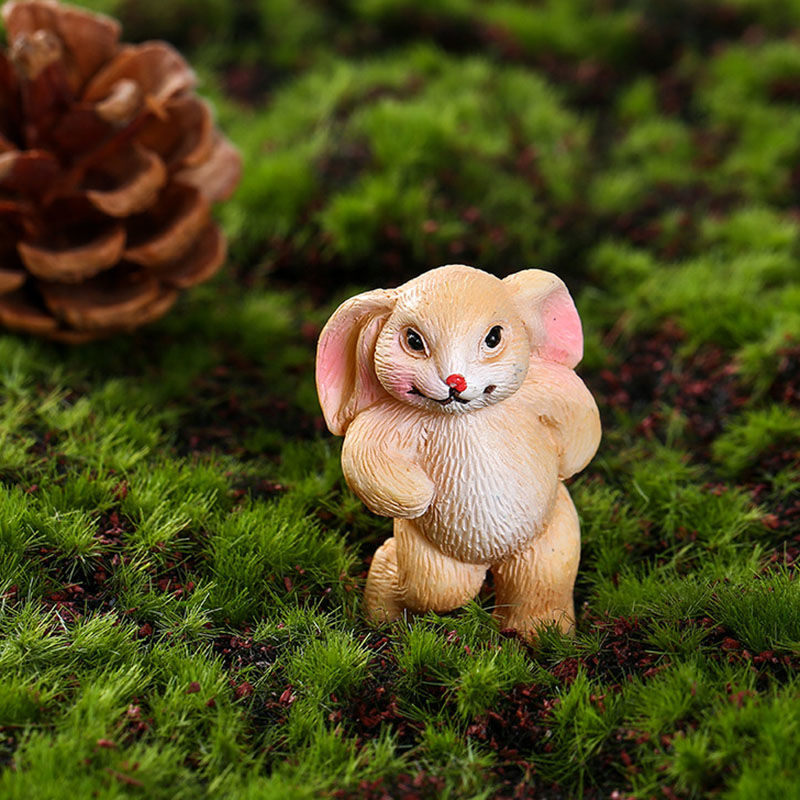Picture of Cute Rabbit Resin Micro Landscape Miniature Decoration