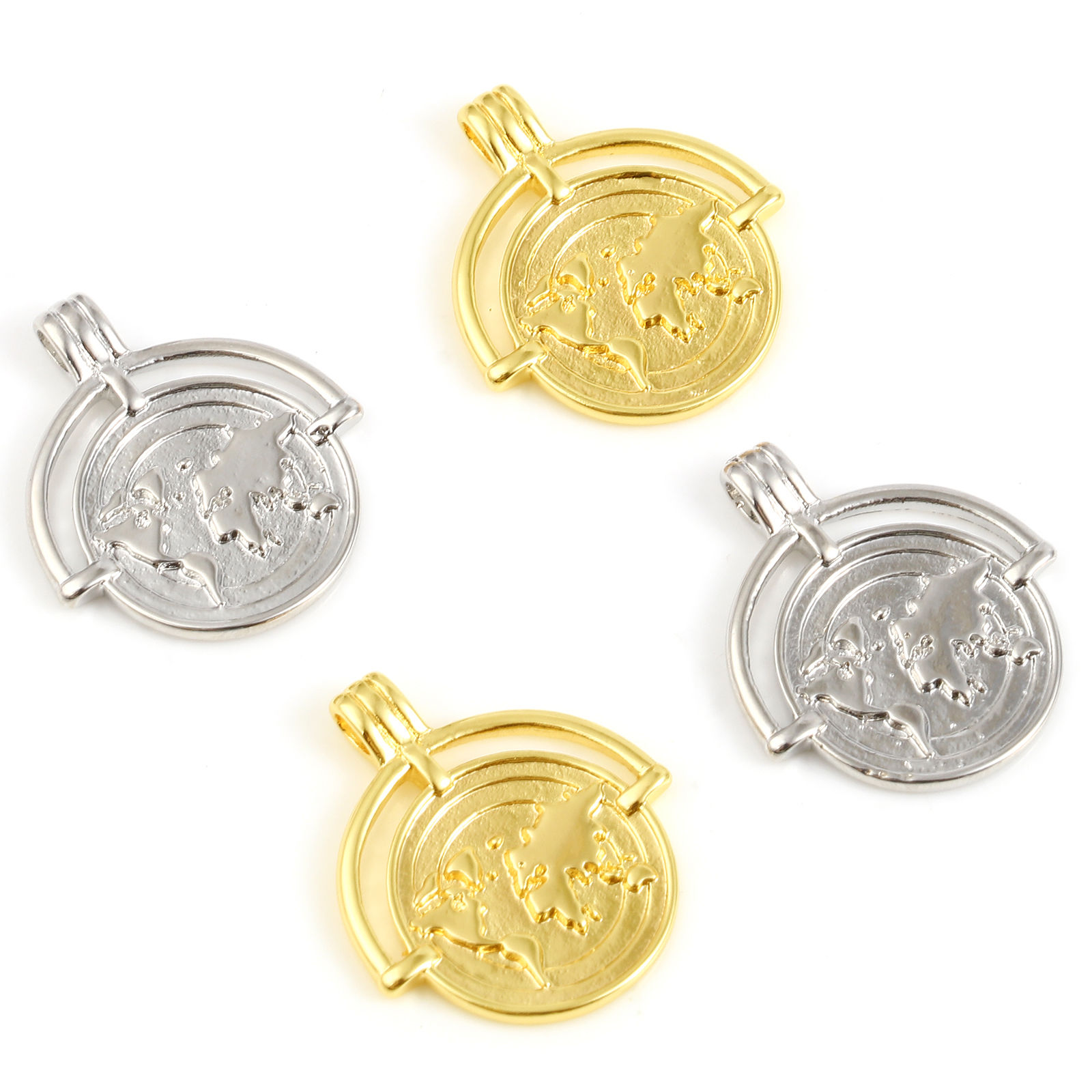 Picture of Brass Travel Disc Charms Multicolor 1 Piece