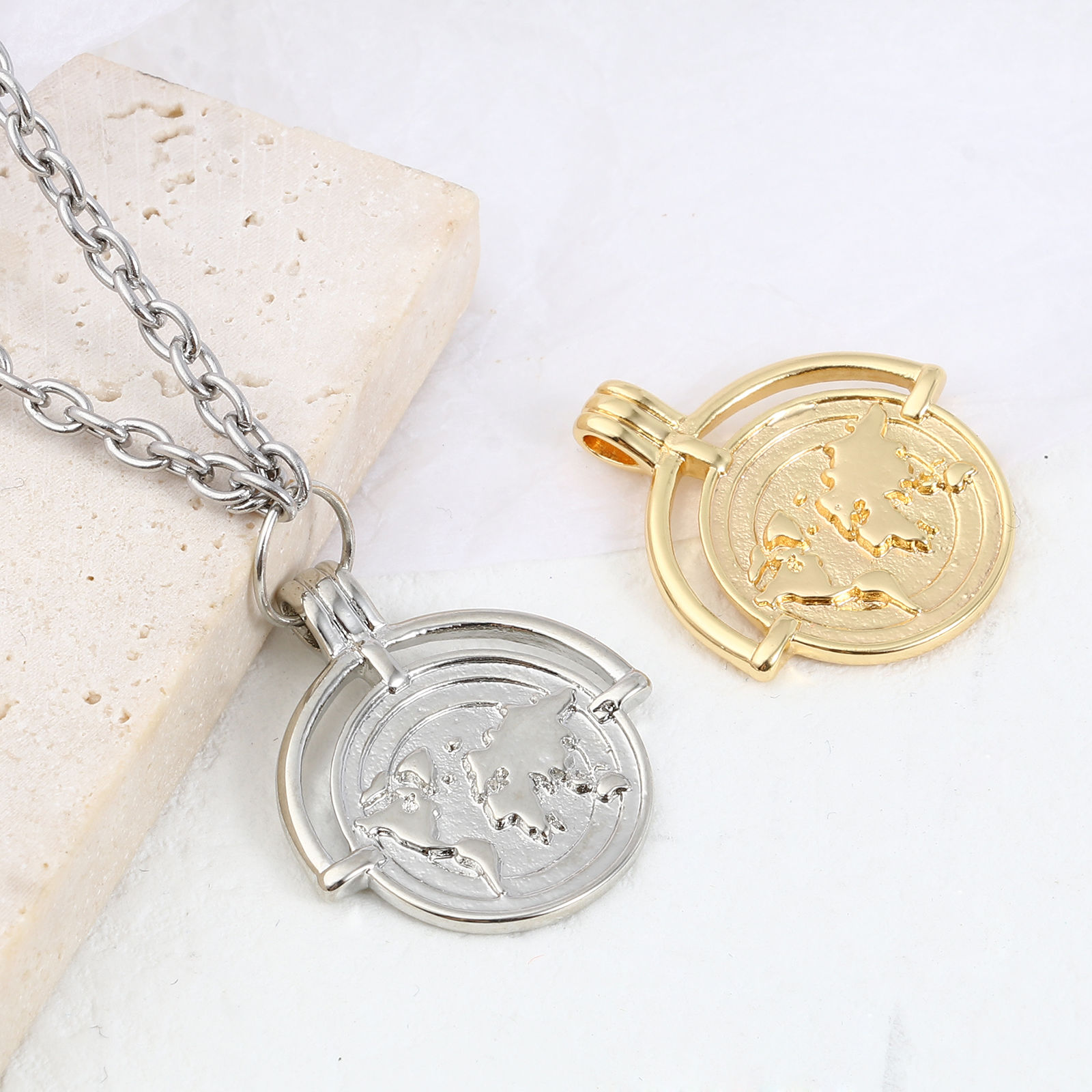 Picture of Brass Travel Disc Charms Multicolor 1 Piece