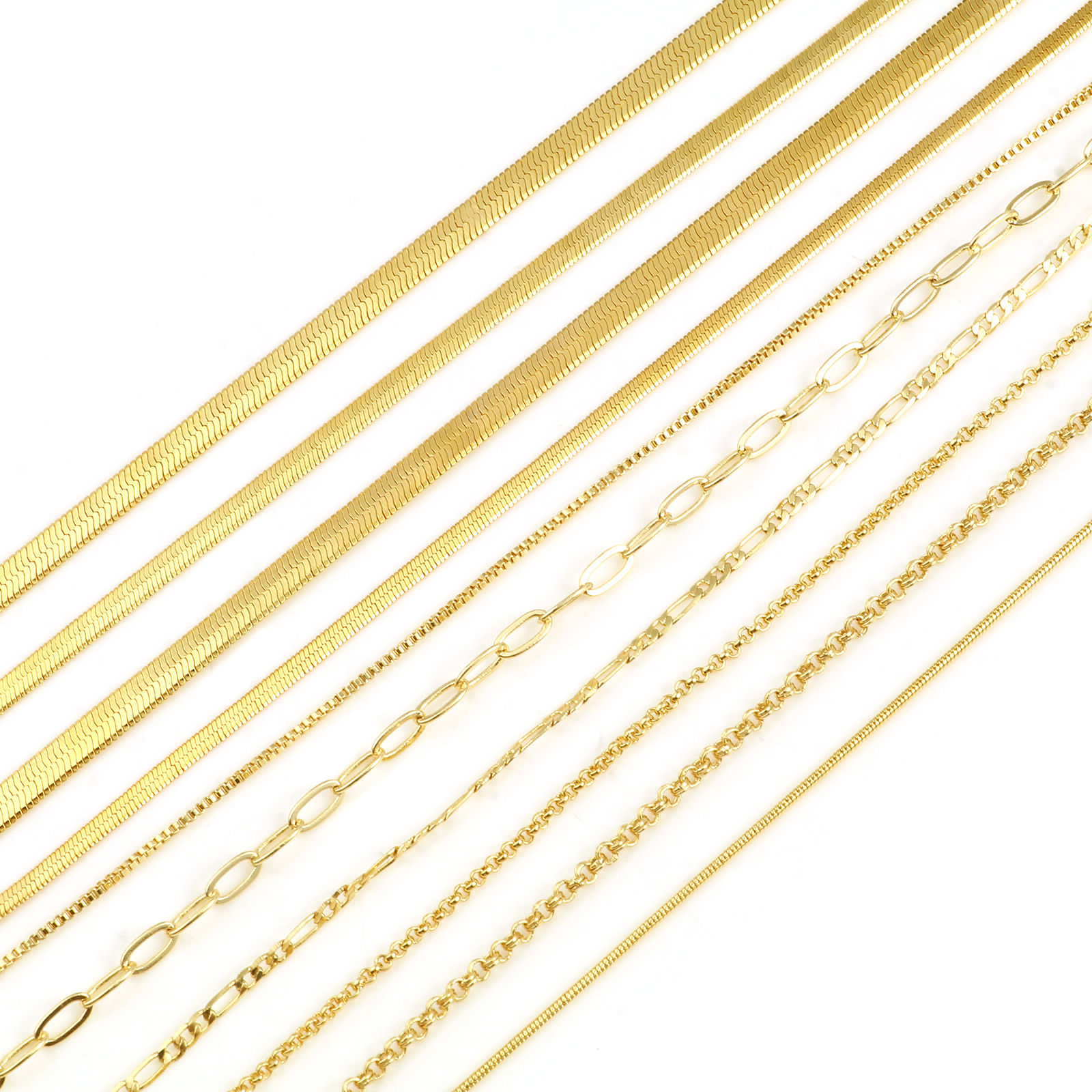 Picture of Brass Necklace 18K Real Gold Plated 1 Piece